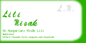 lili misak business card