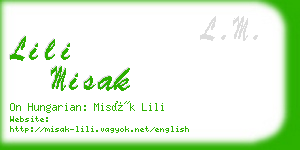 lili misak business card